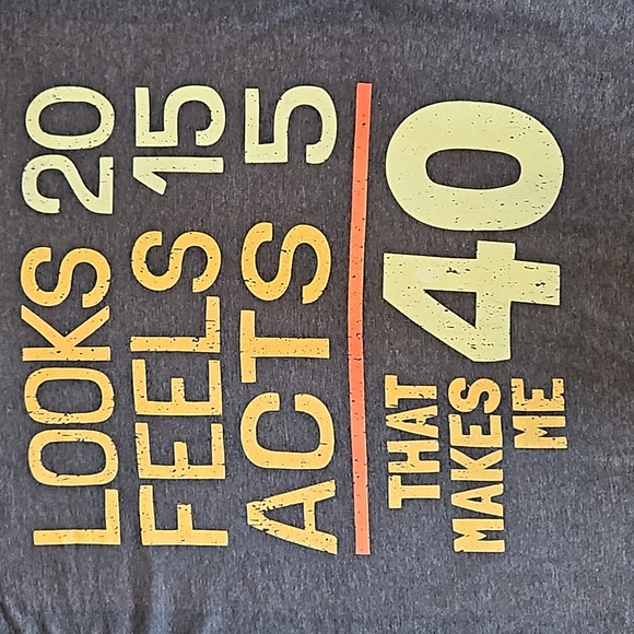 Funny 40th Birthday Celebration Short-sleeve Men's Shirt. Sz: 2XL - Picture 3 of 5